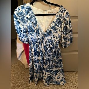 Abercrombie and Fitch Blue and White floral dress.
